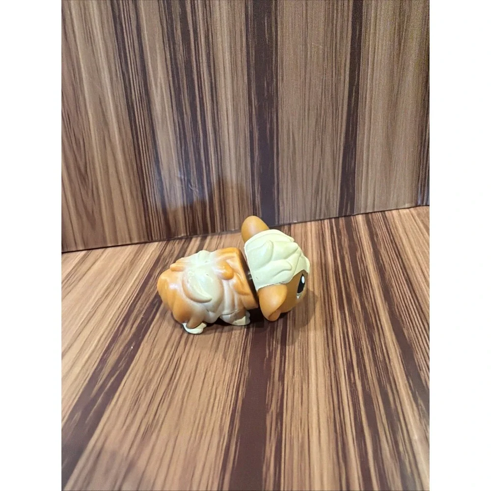 Authentic Littlest Pet Shop LPS #383 Brown & Cream Guinea Pig Blue Eyes Hasbro